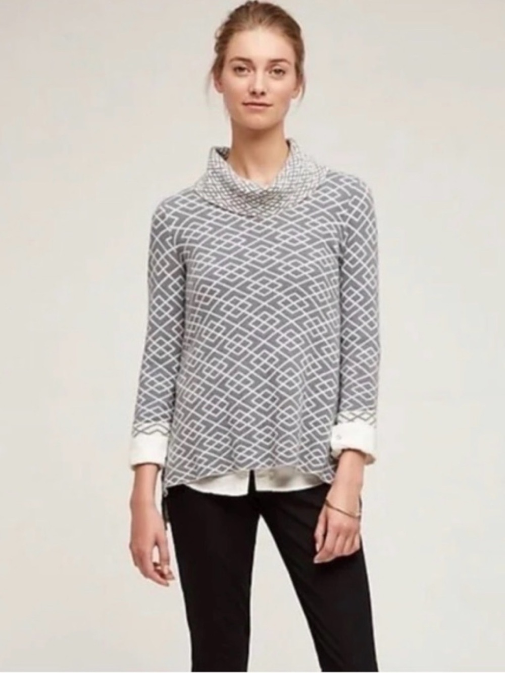 Anthropologie Moth ‘Galena’ Alpaca Blend Cowlneck Pullover Sweater